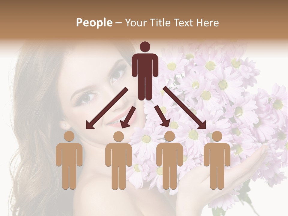 Bouquet Violet Young PowerPoint Template