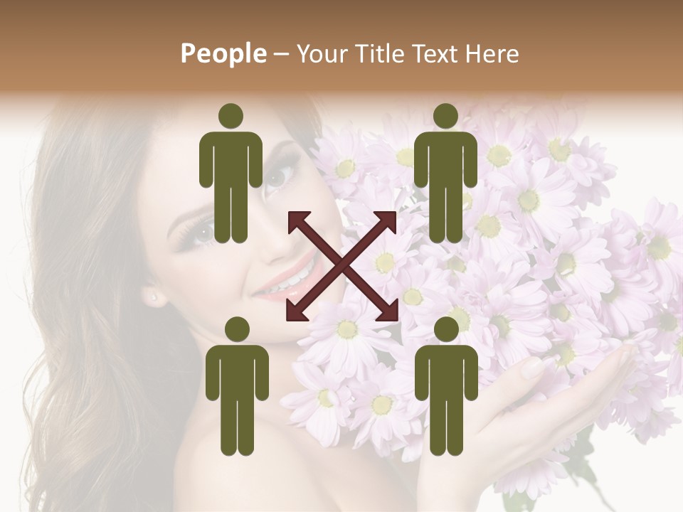 Bouquet Violet Young PowerPoint Template