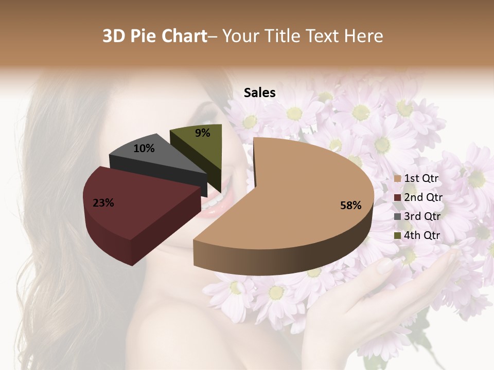 Bouquet Violet Young PowerPoint Template