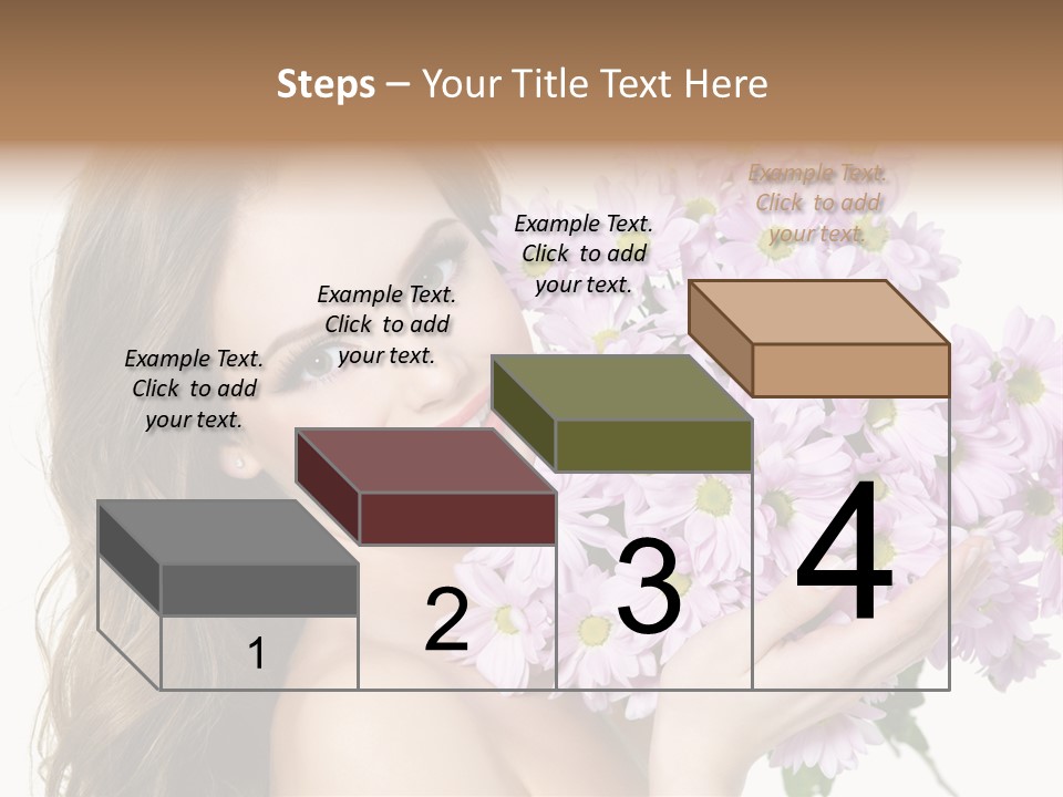 Bouquet Violet Young PowerPoint Template