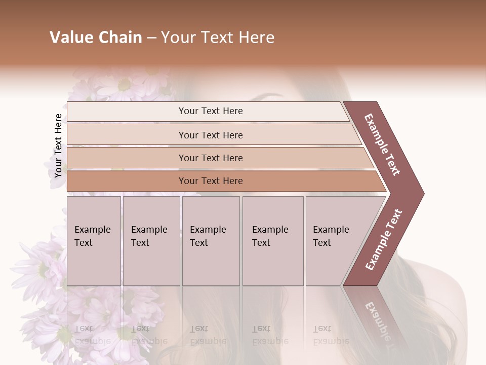 Beautiful Teenager White Background PowerPoint Template