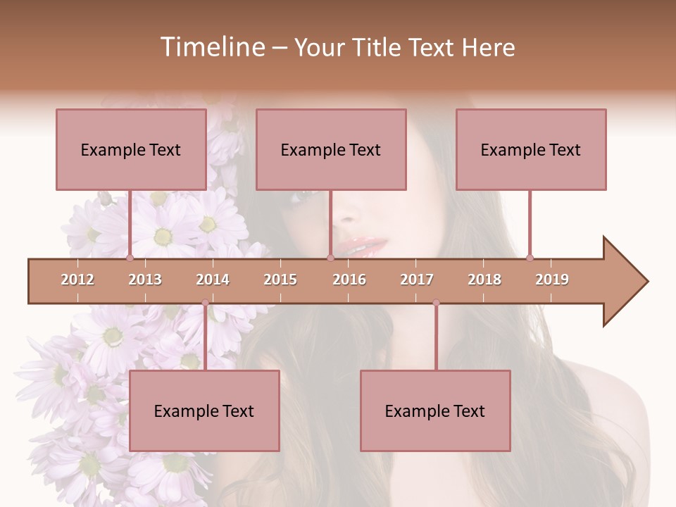 Beautiful Teenager White Background PowerPoint Template