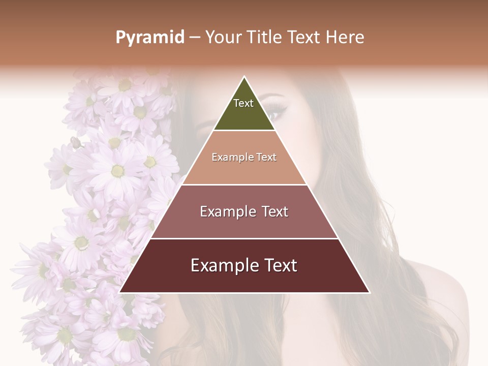 Beautiful Teenager White Background PowerPoint Template