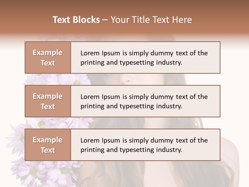 Beautiful Teenager White Background PowerPoint Template