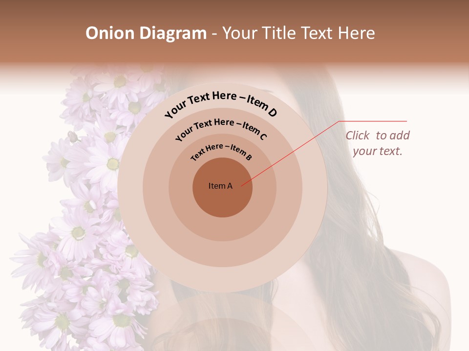 Beautiful Teenager White Background PowerPoint Template