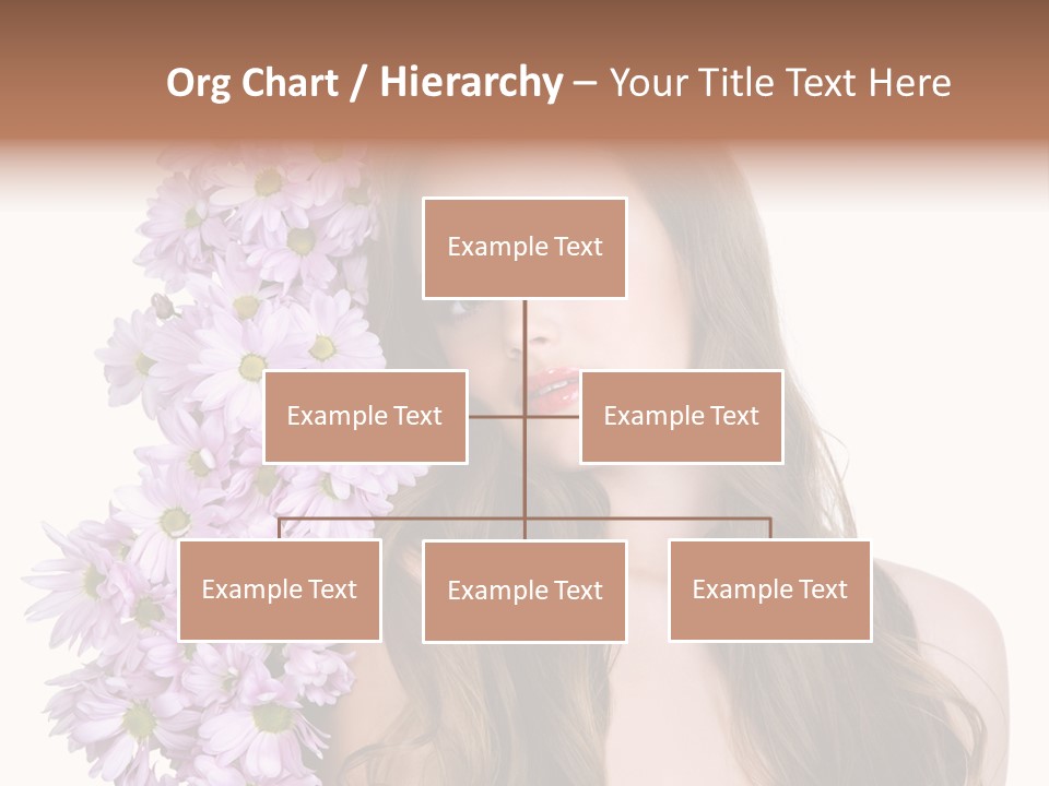 Beautiful Teenager White Background PowerPoint Template