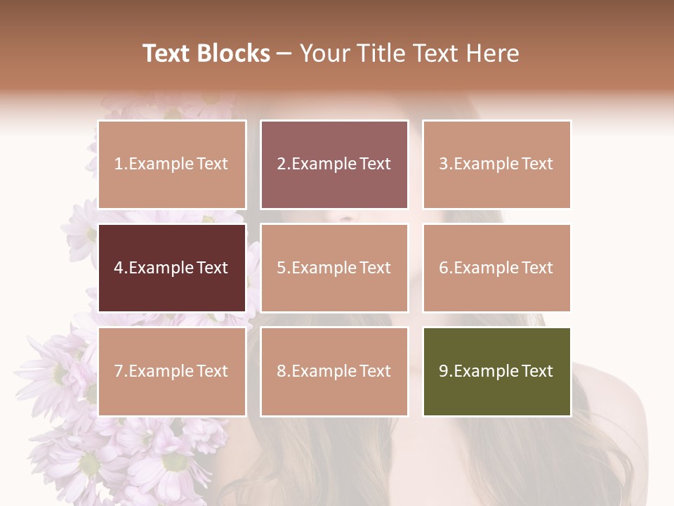 Beautiful Teenager White Background PowerPoint Template