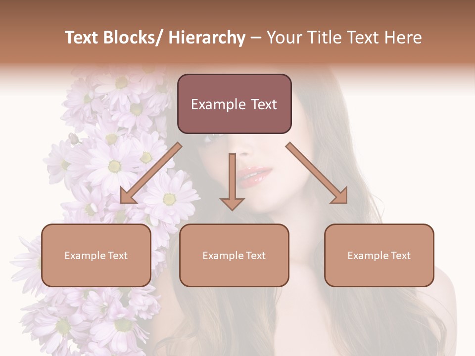 Beautiful Teenager White Background PowerPoint Template