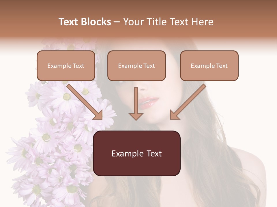 Beautiful Teenager White Background PowerPoint Template