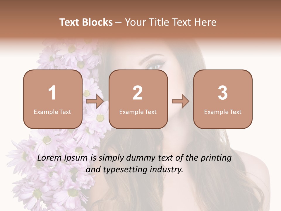 Beautiful Teenager White Background PowerPoint Template