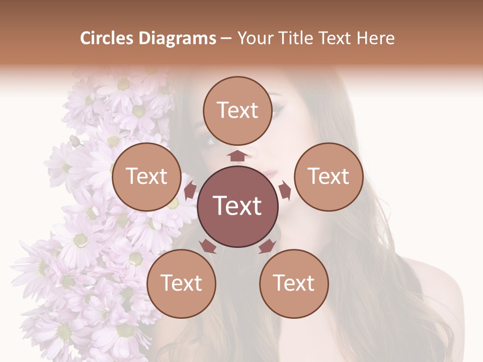 Beautiful Teenager White Background PowerPoint Template