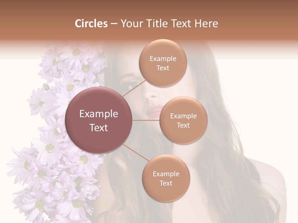 Beautiful Teenager White Background PowerPoint Template