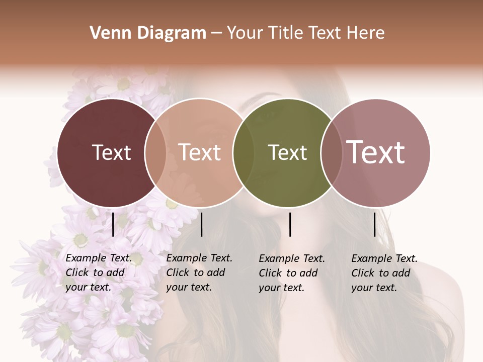 Beautiful Teenager White Background PowerPoint Template