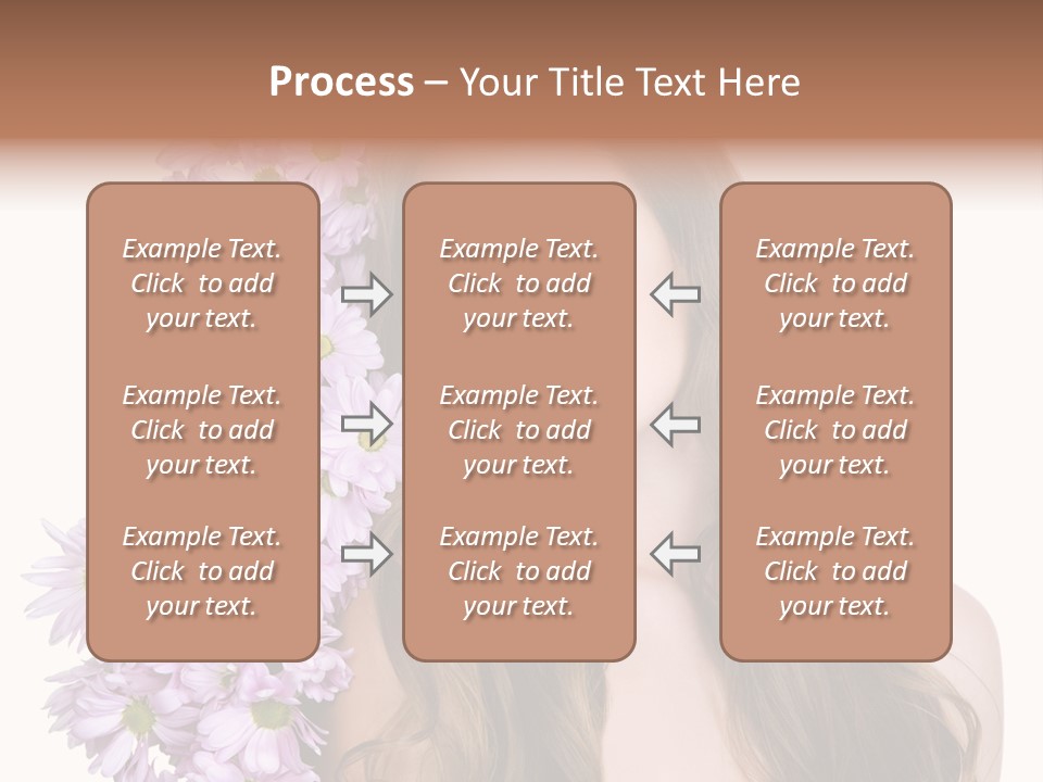 Beautiful Teenager White Background PowerPoint Template