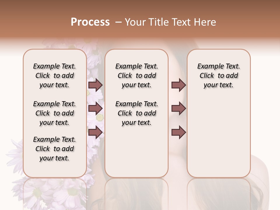 Beautiful Teenager White Background PowerPoint Template