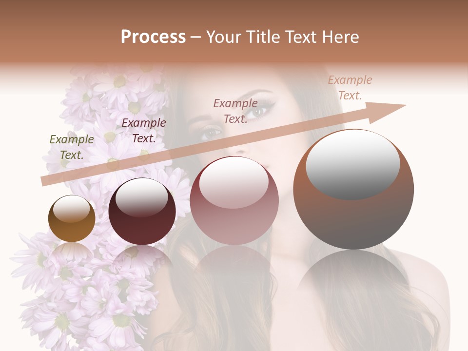 Beautiful Teenager White Background PowerPoint Template