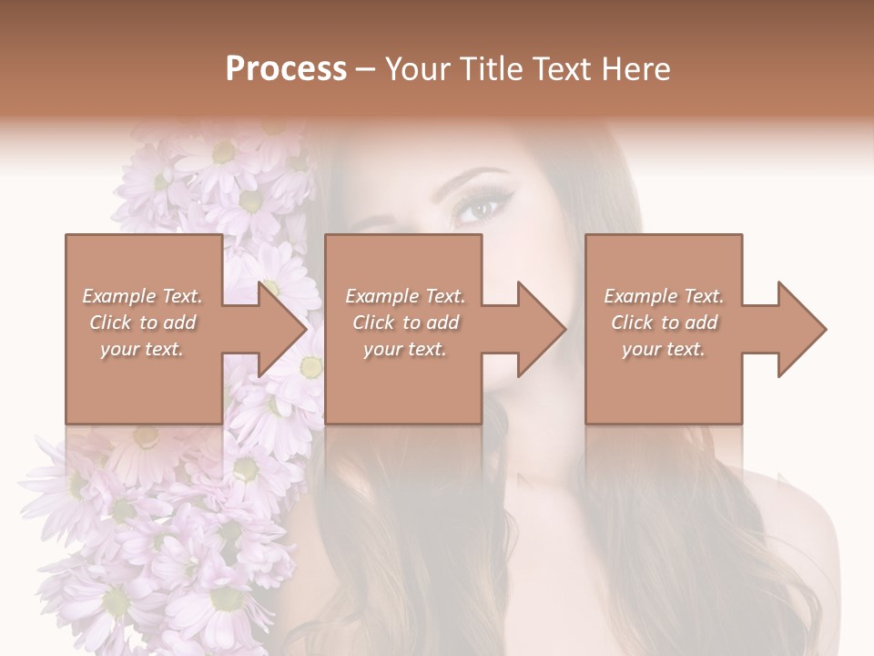 Beautiful Teenager White Background PowerPoint Template