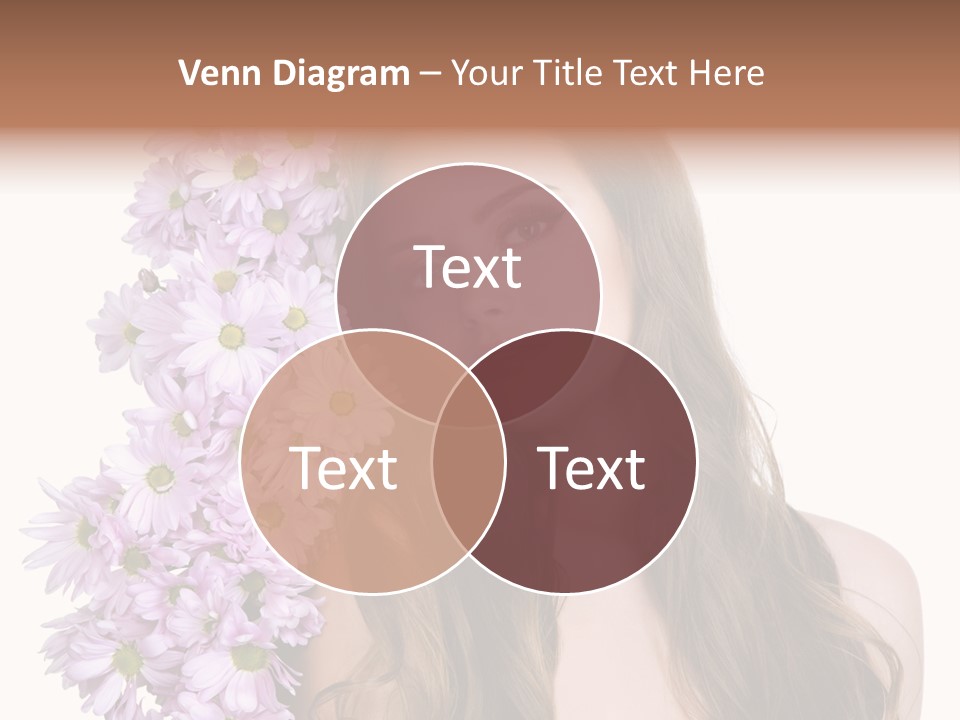 Beautiful Teenager White Background PowerPoint Template