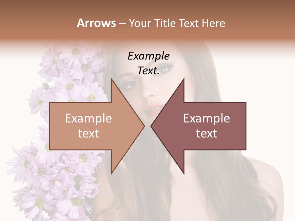 Beautiful Teenager White Background PowerPoint Template