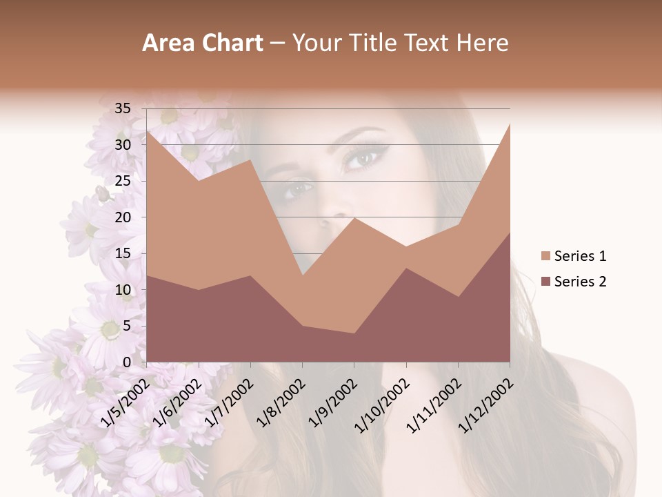 Beautiful Teenager White Background PowerPoint Template