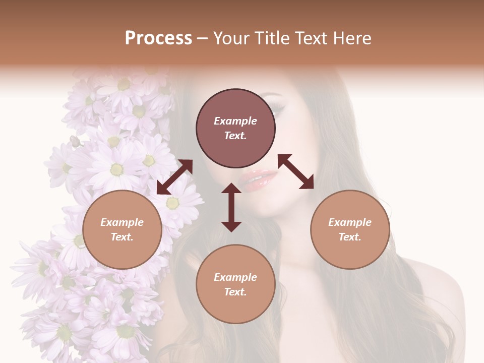 Beautiful Teenager White Background PowerPoint Template