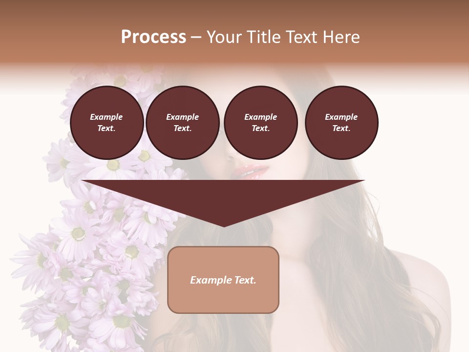 Beautiful Teenager White Background PowerPoint Template