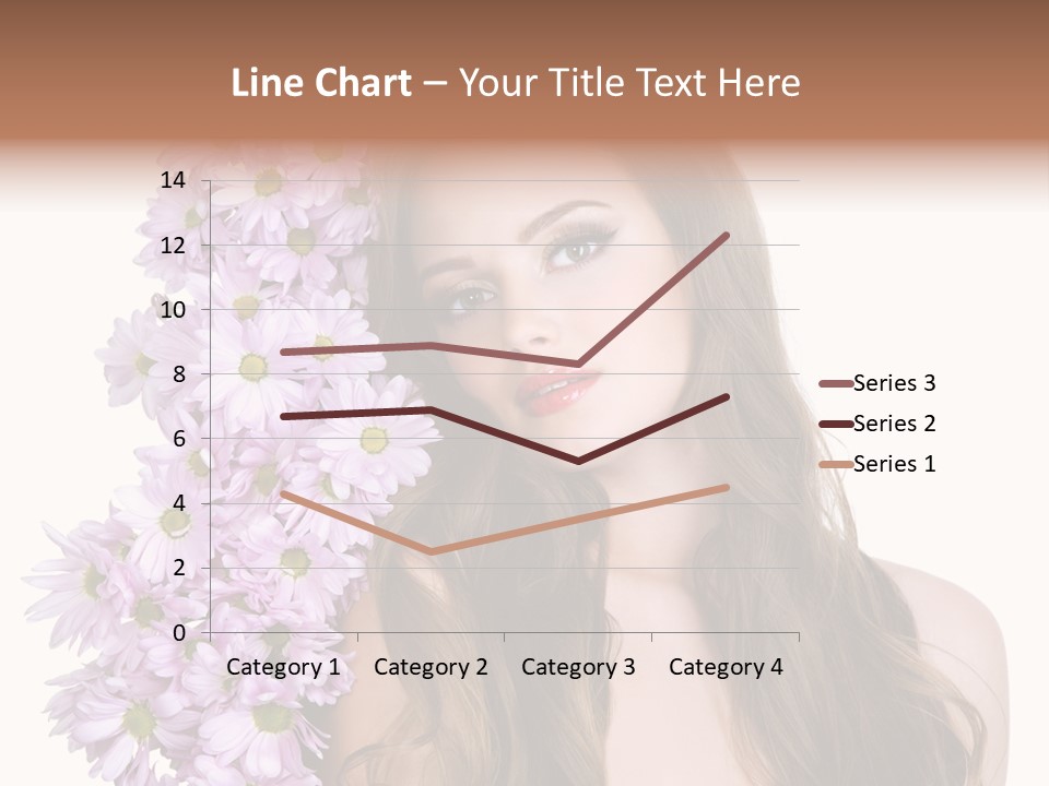 Beautiful Teenager White Background PowerPoint Template