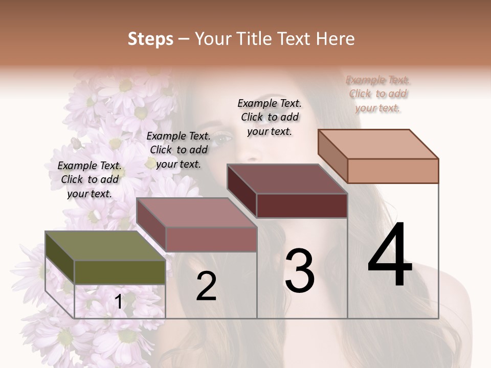 Beautiful Teenager White Background PowerPoint Template