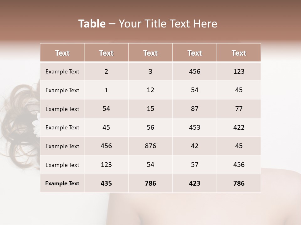 Long Young Beautiful PowerPoint Template