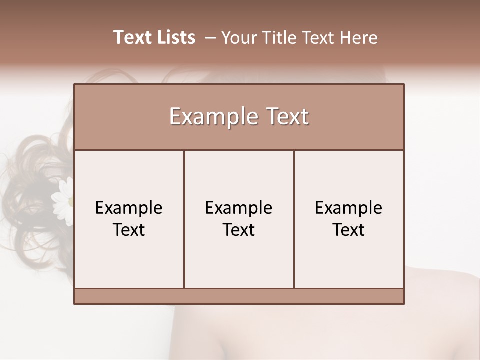 Long Young Beautiful PowerPoint Template