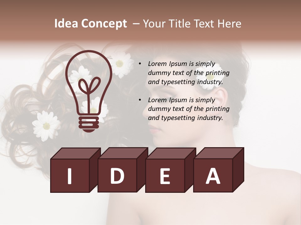 Long Young Beautiful PowerPoint Template