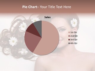 Gorgeous Brunette Chamomile PowerPoint Template