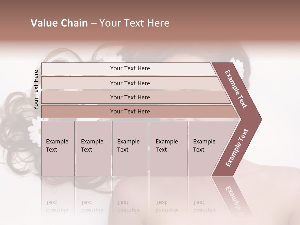 Gorgeous Brunette Chamomile PowerPoint Template