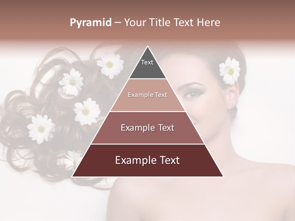 Gorgeous Brunette Chamomile PowerPoint Template