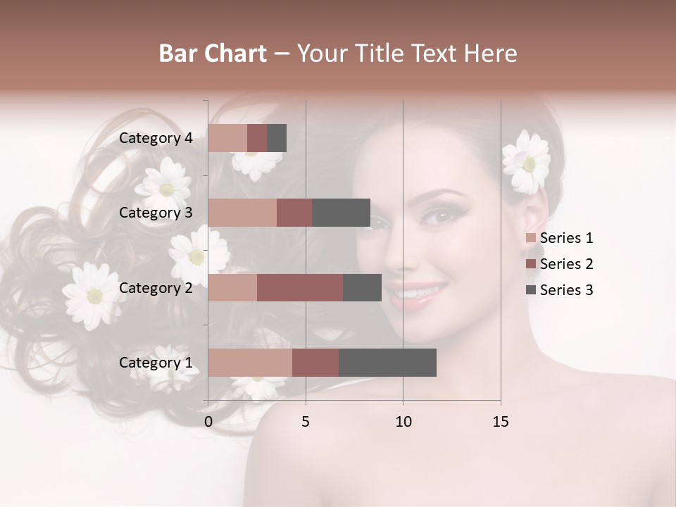 Gorgeous Brunette Chamomile PowerPoint Template