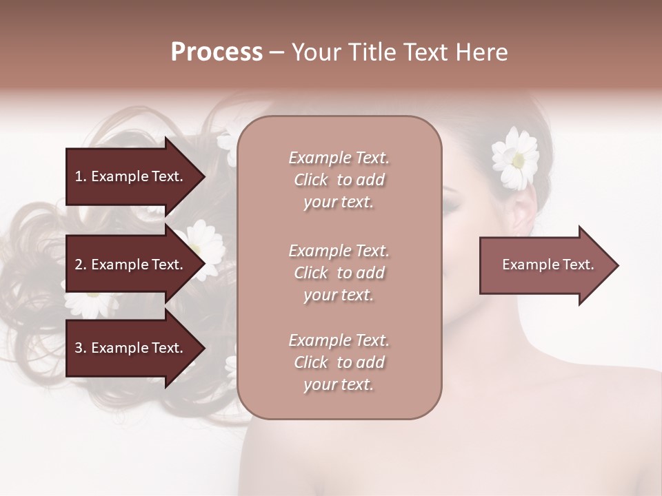 Gorgeous Brunette Chamomile PowerPoint Template