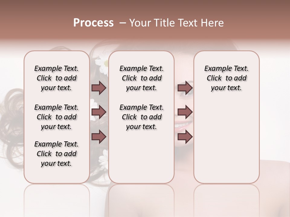 Gorgeous Brunette Chamomile PowerPoint Template