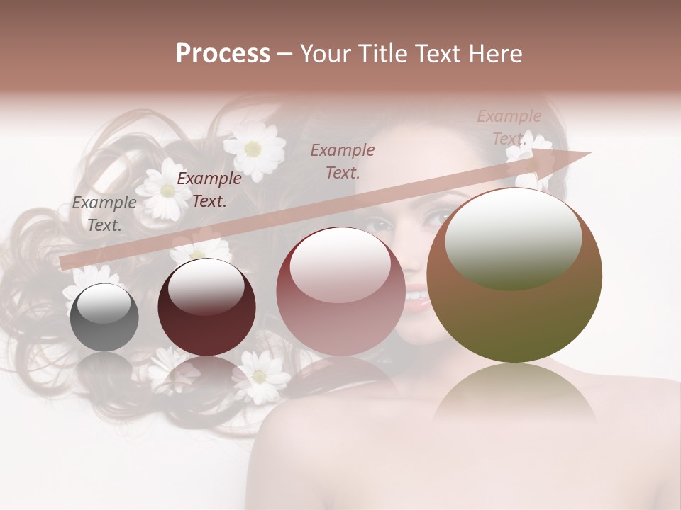 Gorgeous Brunette Chamomile PowerPoint Template