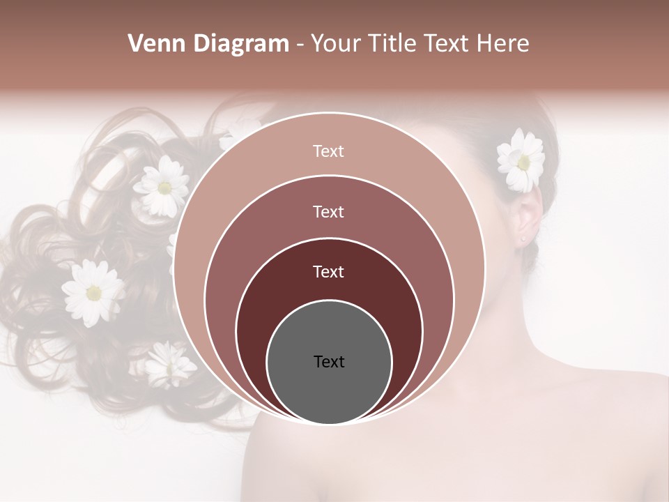 Gorgeous Brunette Chamomile PowerPoint Template