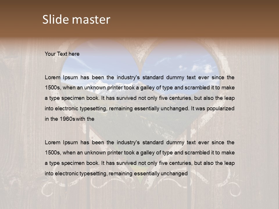 Forest Positive Panorama PowerPoint Template