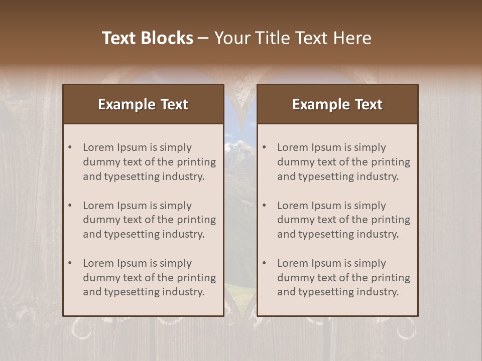 Forest Positive Panorama PowerPoint Template