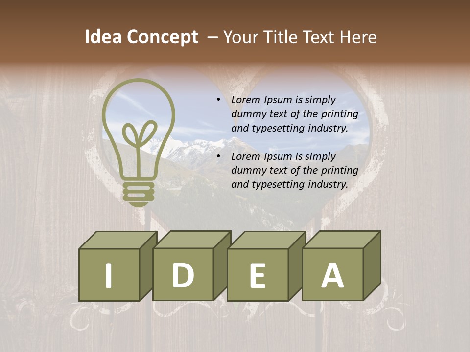 Forest Positive Panorama PowerPoint Template