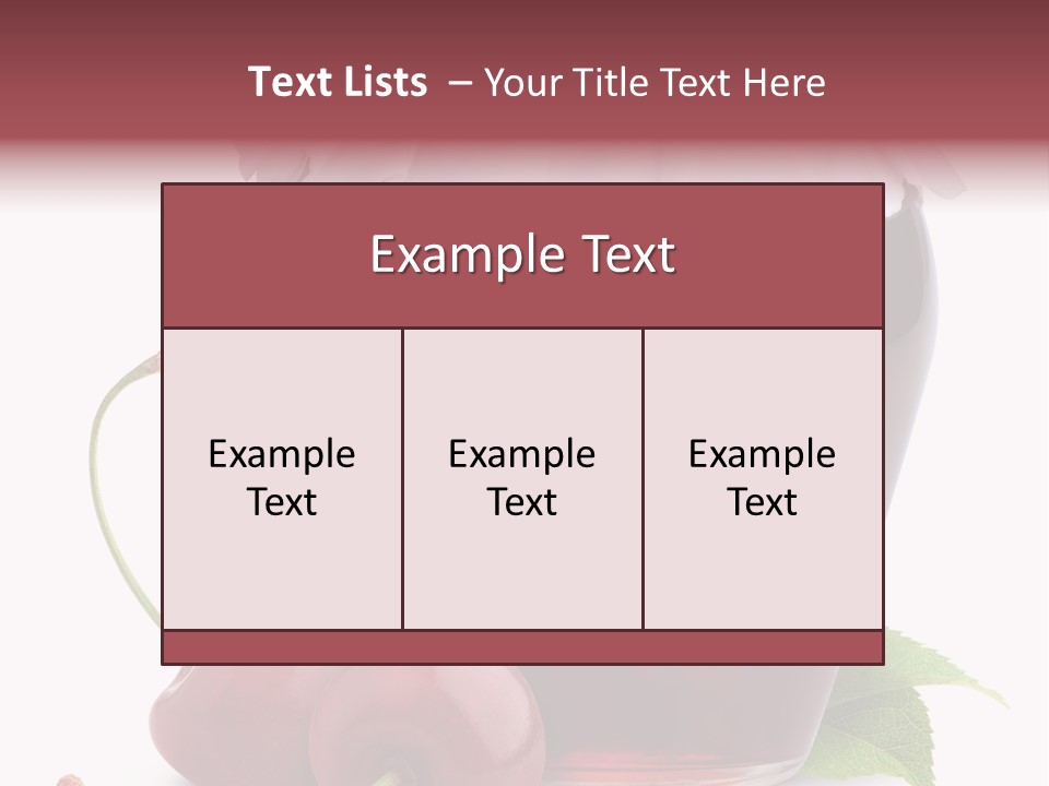 White Healthy Homemade PowerPoint Template