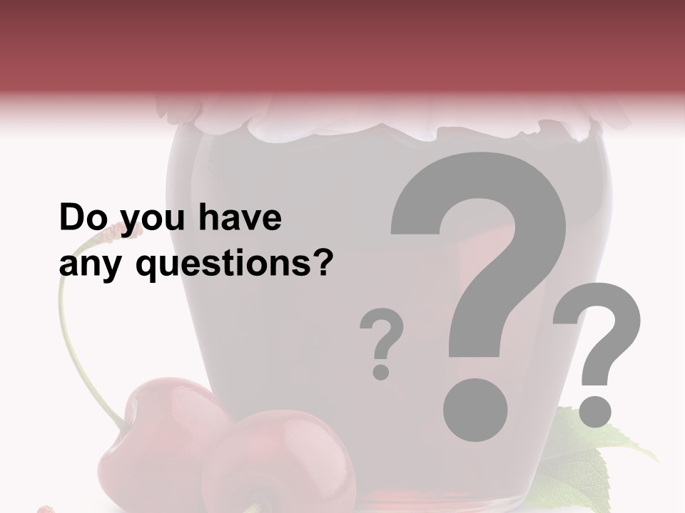 White Healthy Homemade PowerPoint Template