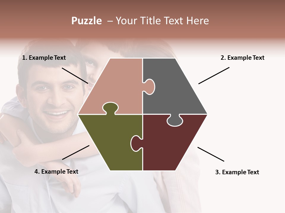 Caucasian Fun Male PowerPoint Template