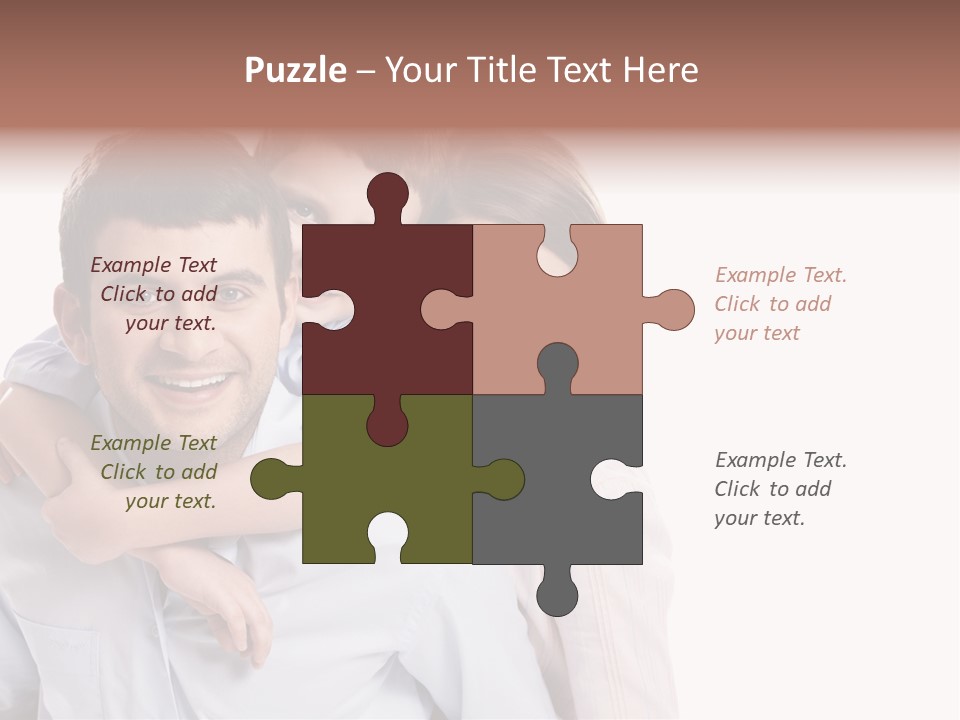 Caucasian Fun Male PowerPoint Template