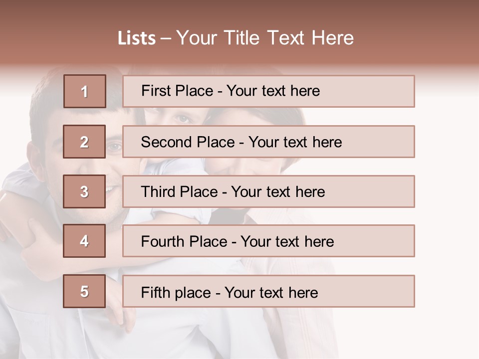 Caucasian Fun Male PowerPoint Template