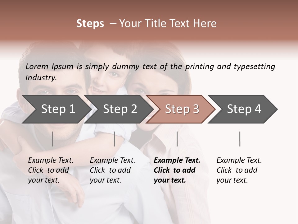 Caucasian Fun Male PowerPoint Template