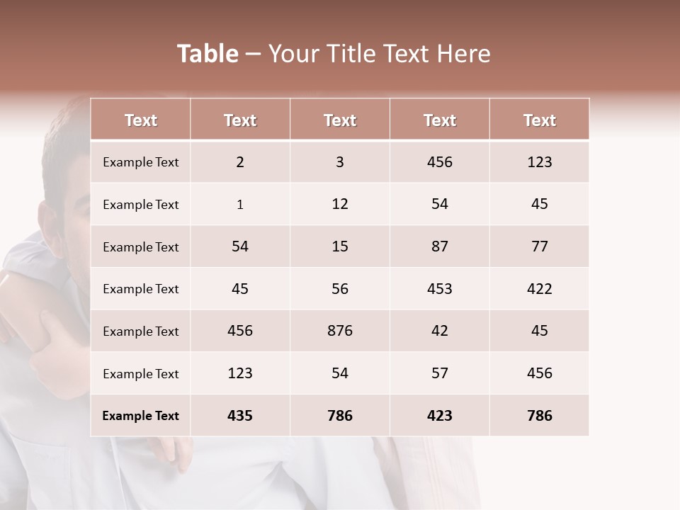 Caucasian Fun Male PowerPoint Template