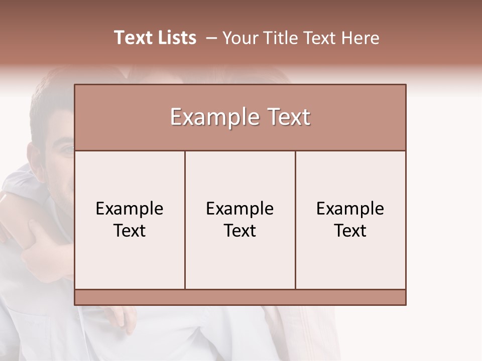 Caucasian Fun Male PowerPoint Template